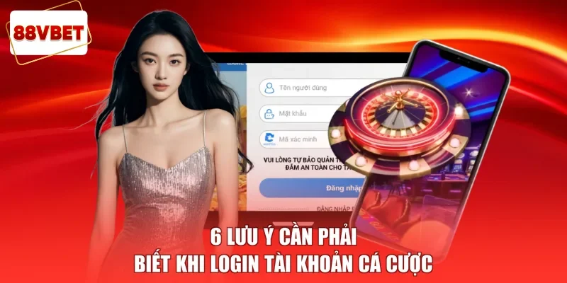 6 lưu ý cần phải biết khi login tài khoản cá cược